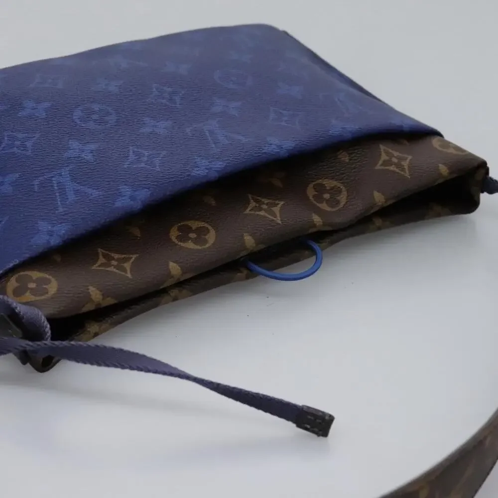 Louis Vuitton Monogram Pacific Split Sacoche Shoulder Bag Blue